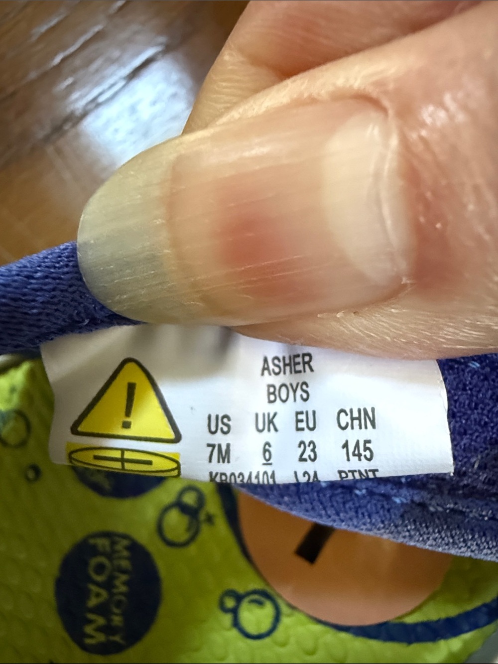 Stride Rite Asher Boys Neon Yellow & Blue Sandals. Water friendly. Size 7. - Picture 9 of 13